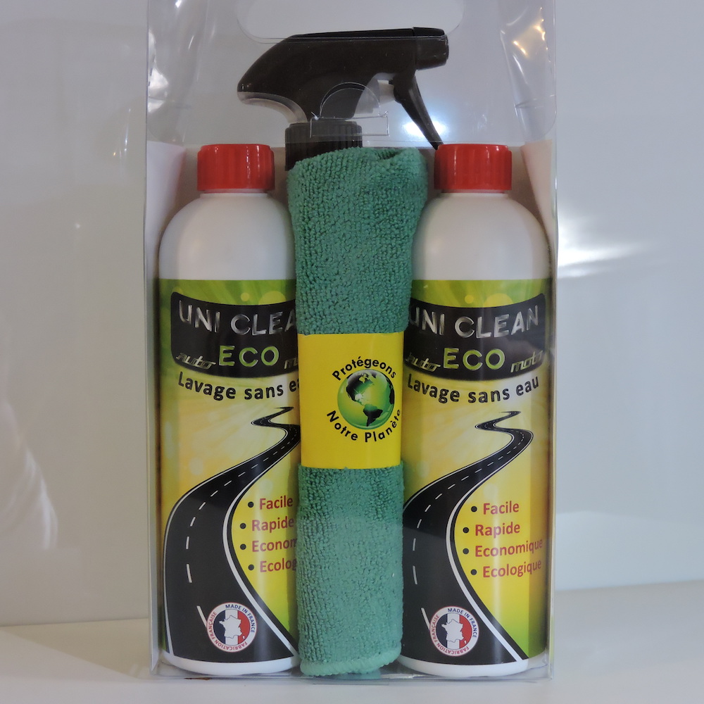 Car de Jouvence - Uni Clean Eco - Pack bouteilles + vaporisateur + fibre textile